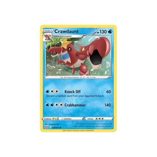 Crawdunt 39/163 Uncommon Battle Styles