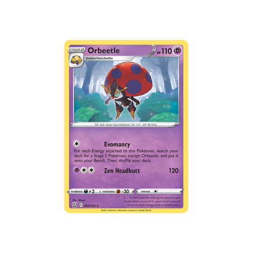 Orbeetle 65/163 Holo Rare Battle Styles