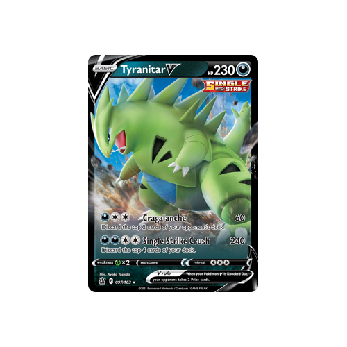 Tyranitar V 97/163 Ultra Rare Battle Styles