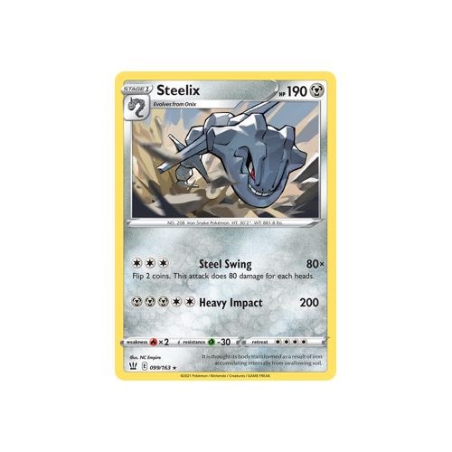 Steelix 99/163 Holo Rare Battle Styles