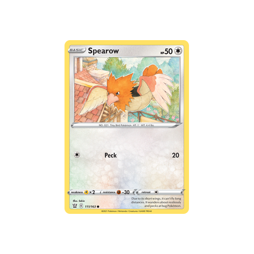 Spearow 111/163 Common Battle Styles