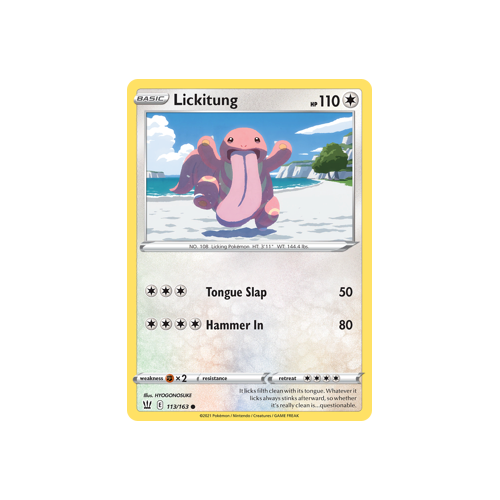 Lickitung 113/163 Common Battle Styles