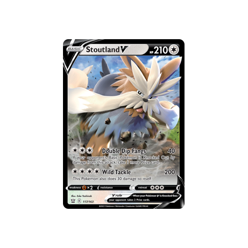 Stoutland V 117/163 Ultra Rare Battle Styles