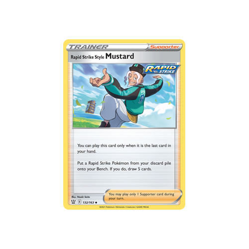 Rapid Strike Style Mustard 132/163 Uncommon Battle Styles