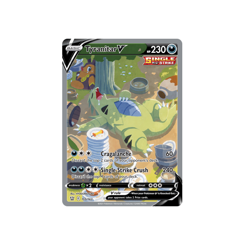 Tyranitar V 155/163 Full Art Ultra Rare Battle Styles