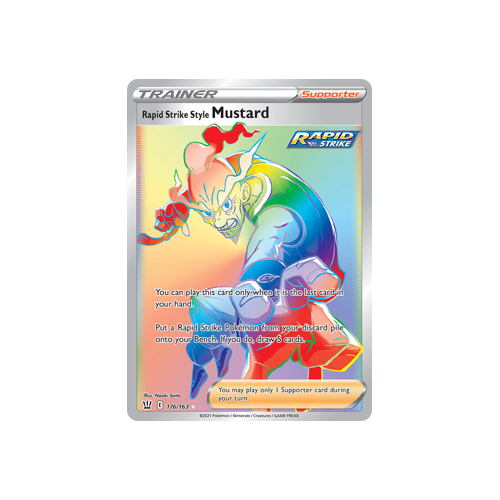 Rapid Strike Style Mustard 176/163 Hyper Rare Battle Styles
