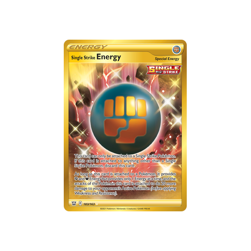 Single Strike Energy 183/163 Secret Rare Battle Styles