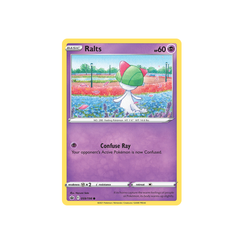 Ralts 059/198 Common Chilling Reign Singles