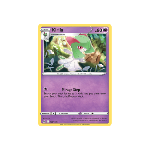 Kirlia 060/198 Uncommon Chilling Reign Singles