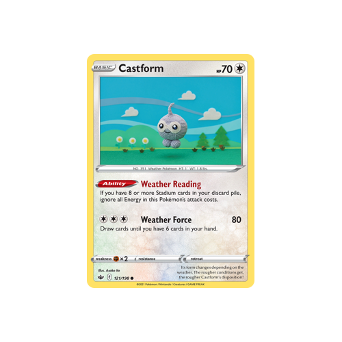 Castform 121/198 Common Chilling Reign Singles