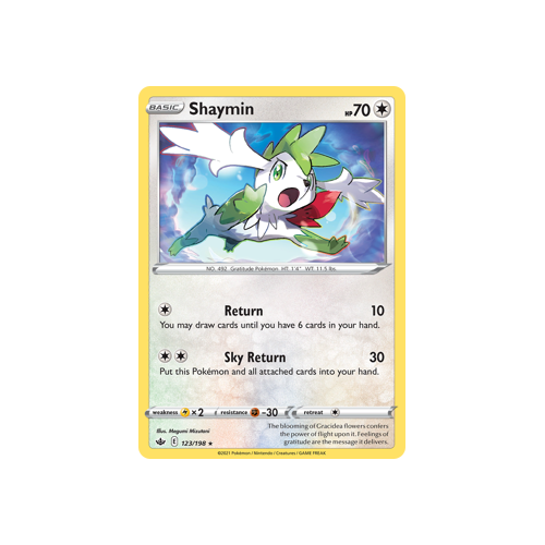 Shaymin 123/198 Holo Rare Chilling Reign Singles