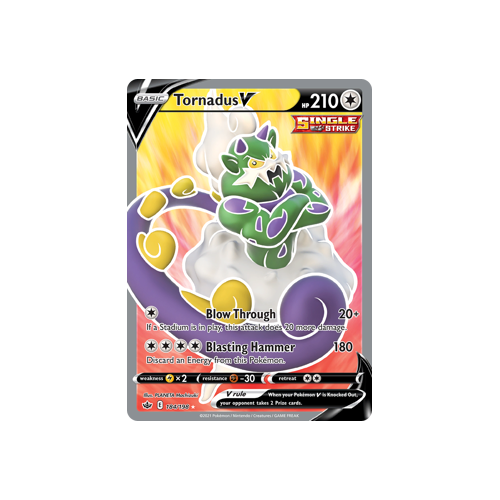 Tornadus V (Full Art) 184/198 Ultra Rare Chilling Reign Singles