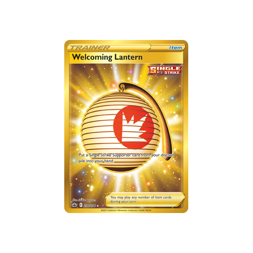 Welcoming Lantern (Secret) 230/198 Secret Rare Chilling Reign Singles