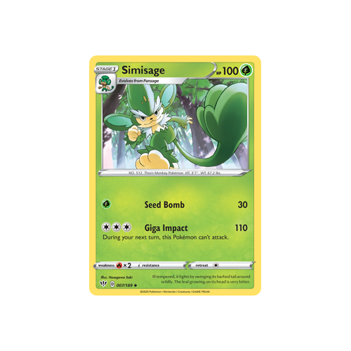 Simisage 007/189 Uncommon
