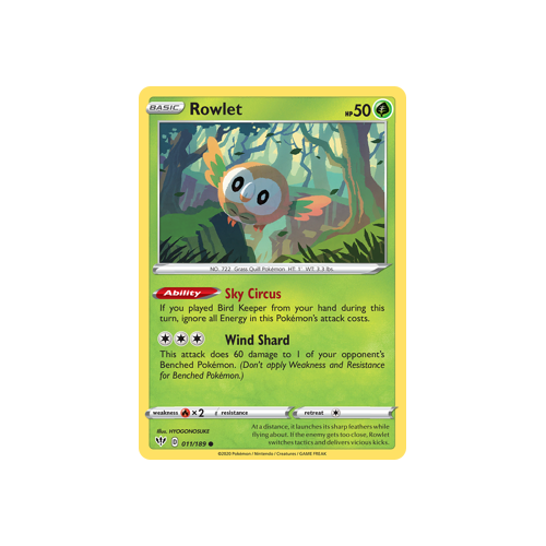 Rowlet 011/189 Common