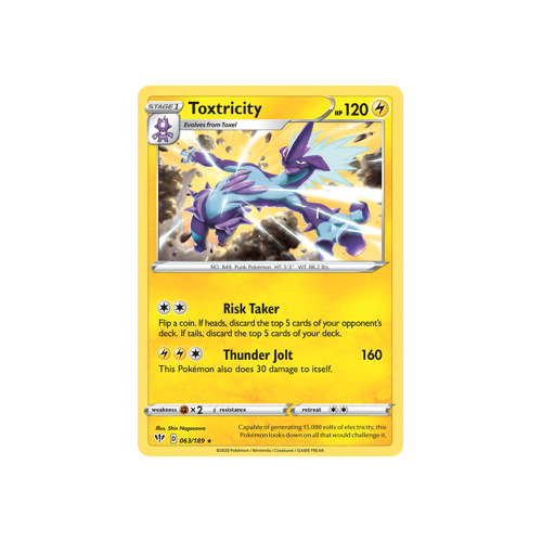 Toxtricity 063/189 Holo Rare