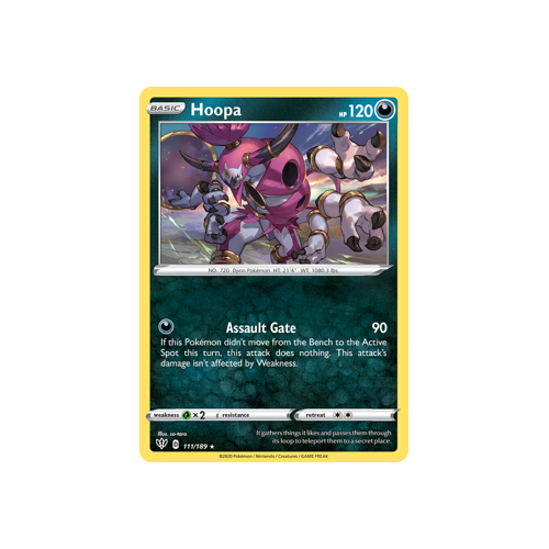 Hoopa 111/189 Holo Rare