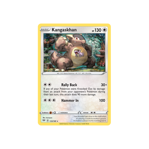 Kangaskhan 133/189 Holo Rare