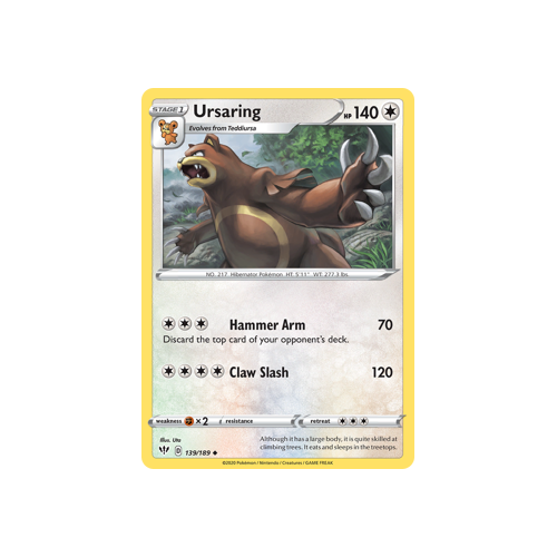 Ursaring 139/189 Uncommon