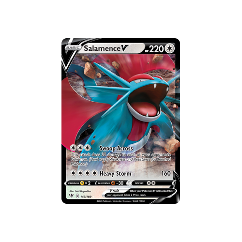 Salamence V 143/189 Ultra Rare