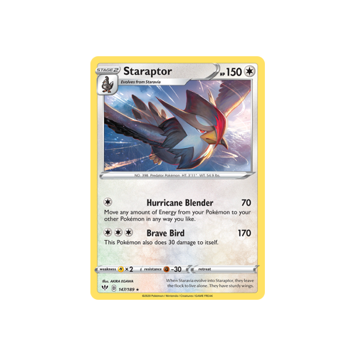 Staraptor 147/189 Rare