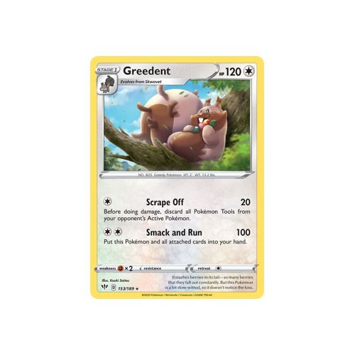 Greedent 153/189 Rare