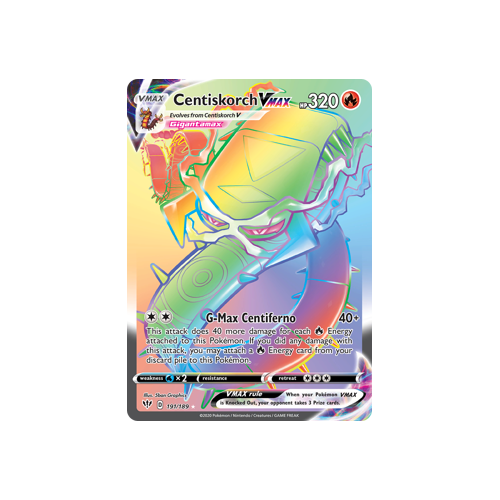 Centiskorch VMAX (Secret) 191/189 Secret Rare