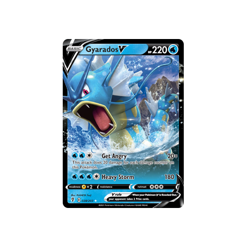 Gyarados V 028/203 Ultra Rare  Evolving Skies Singles