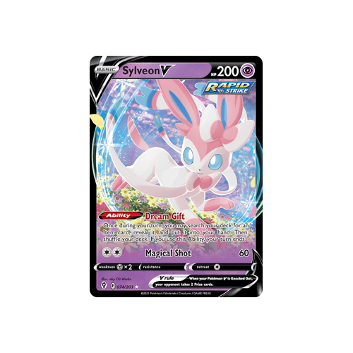 Sylveon V 074/203 Ultra Rare  Evolving Skies Singles