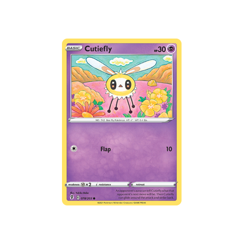 Cutiefly 078/203 Common  Evolving Skies Singles