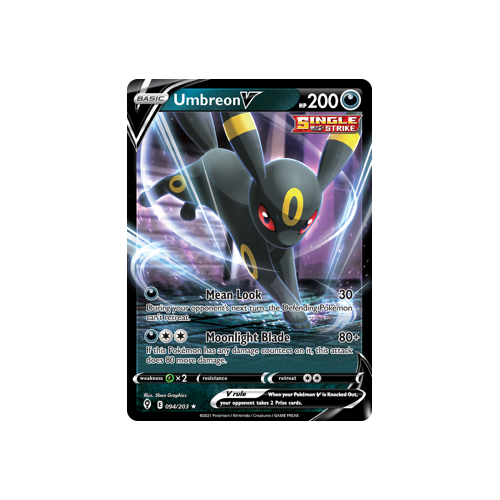 Umbreon V 094/203 Ultra Rare  Evolving Skies Singles