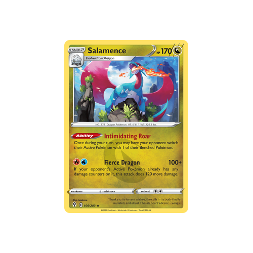 Salamence 109/203 Holo Rare  Evolving Skies Singles