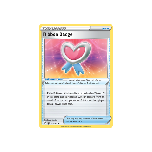 Ribbon Badge 155/203 Uncommon  Evolving Skies Singles