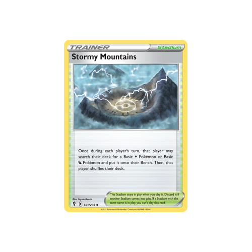 Stormy Mountains 161/203 Uncommon  Evolving Skies Singles