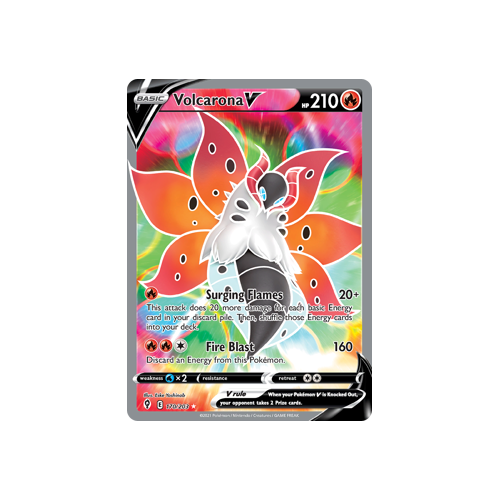 Volcarona V (Full Art) 170/203 Ultra Rare  Evolving Skies Singles