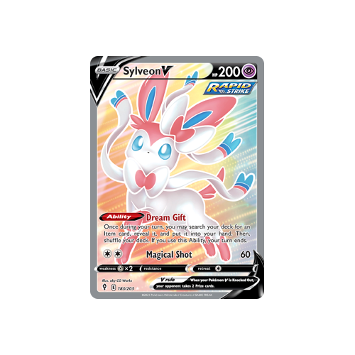 Sylveon V (Full Art) 183/203 Ultra Rare  Evolving Skies Singles