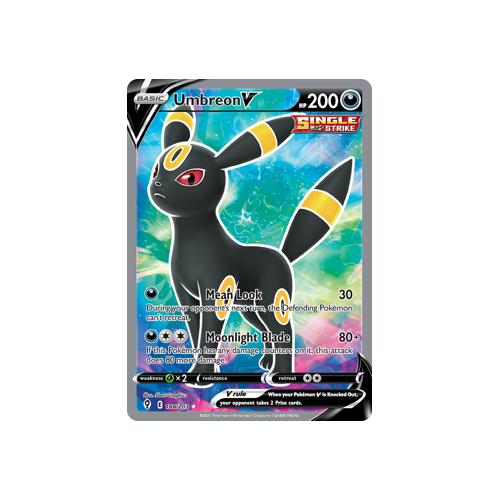 Umbreon V (Full Art) 188/203 Ultra Rare  Evolving Skies Singles