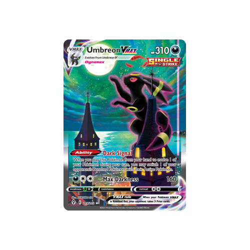 Umbreon VMAX (Alternate Art Secret) 215/203 Secret Rare  Evolving Skies Singles