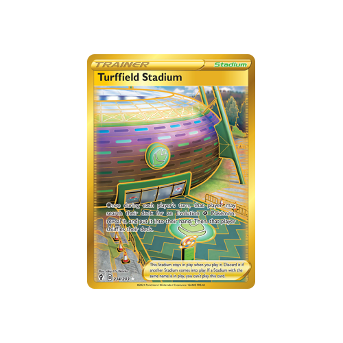 Turffield Stadium (Secret) 234/203 Secret Rare  Evolving Skies Singles