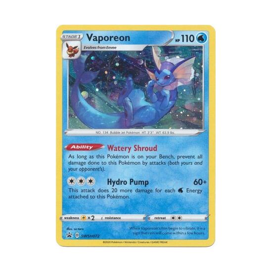 Vaporeon - SWSH072 - Holo Promo