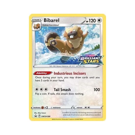 Bibarel Promo SWSH188 holo