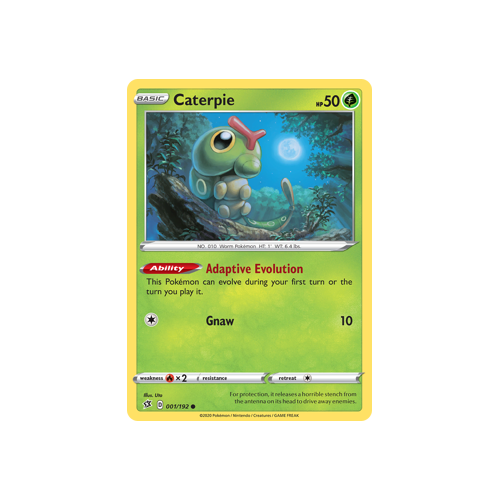 SWSH Rebel Clash   001/192   Caterpie   Common