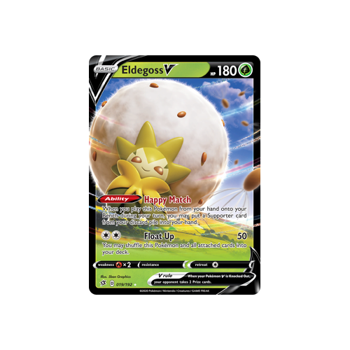 SWSH Rebel Clash   019/192   Eldegoss V   Ultra Rare