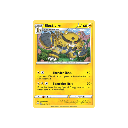 SWSH Rebel Clash   059/192   Electivire   Rare