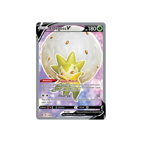 SWSH Rebel Clash   176/192   Eldegoss V   Full Art Ultra Rare