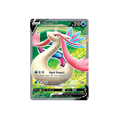 SWSH Rebel Clash   179/192   Milotic V   Full Art Ultra Rare