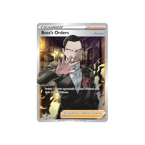 SWSH Rebel Clash   189/192   Boss's Orders   Full Art Ultra Rare