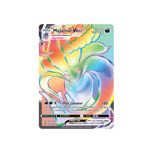 SWSH Rebel Clash   198/192   Malamar VMAX   Hyper Rare