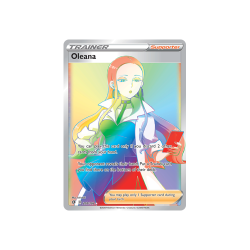 SWSH Rebel Clash   202/192   Oleana   Hyper Rare