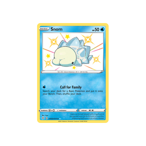 Snom Shiny Holo Rare SV033/SV122 Shining Fates Singles